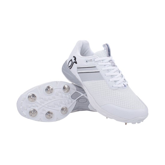 Kookaburra KC 2.0 Spike - Junior Cricket Shoes - White/Grey