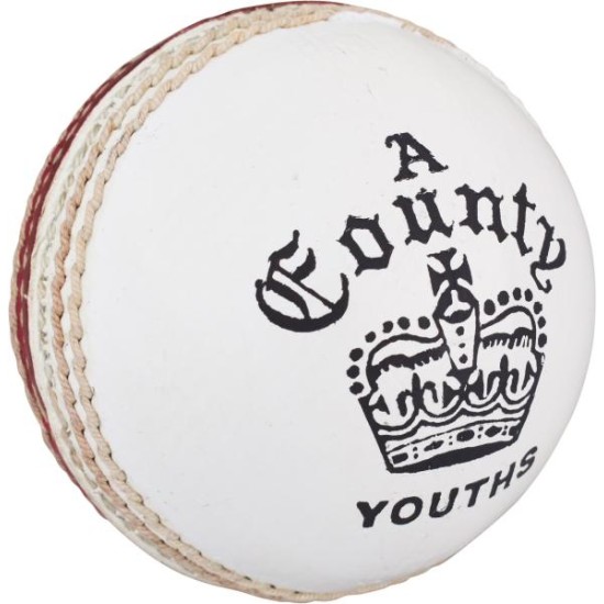 Readers County Crown Junior White Cricket Ball